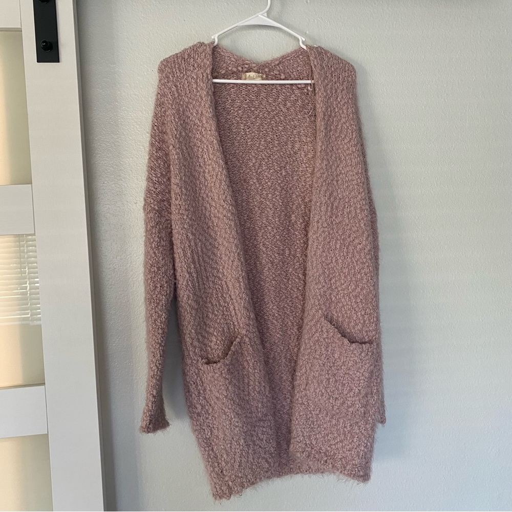 Altar’d State Lovely Lash Cardigan Pink